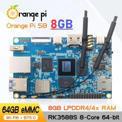 Orange Pi 5B - 8GB RAM (with 64GB EMMC)