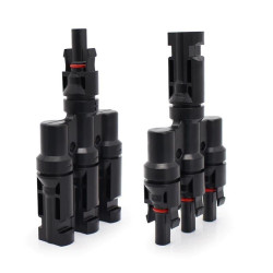 MC4 Cabang 3 (3-IN to 1-OUT) 3T T-Type 1000V Max 50A Solar Panel Surya