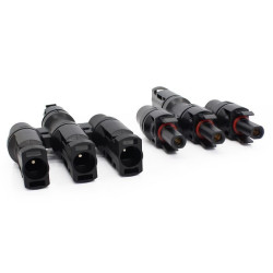 MC4 Cabang 3 (3-IN to 1-OUT) 3T T-Type 1000V Max 50A Solar Panel Surya