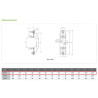 200A - SUNTREE SNH1 gPV 1P 1000V DC Fuse Base/Holder  Fuse Link PV