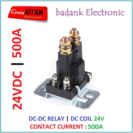 COIL 24V DC-DC Relay 500A Automotive Heavy Duty High Current Starting