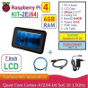 KIT-2E(64)  Raspberry Pi 4 (4GB RAM) KIT LCD 7 Inch Storage 64GB - Complete SET SIAP PAKAI