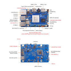 Orange Pi 5 MAX (Embedded 6 TOPS NPU) - 8GB RAM