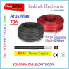 PV Cable 1500V H1Z2Z2-K 6mm2 Tinned copper L10 Meter MC4 -- Ferrule