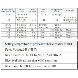 MTS AC C6 6A 240V 2P (L-N) Manual Transfer Change Over Switch COS 1-Ph