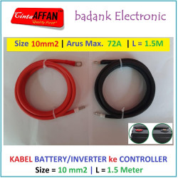 Kabel 10 mm2 Inverter / Battery ke MCB / SCC Panel Surya L  1.5 meter