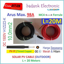 MC4 --- Ferrule PV Cable 1500V H1Z2Z2-K 10mm2 Tinned copper L20M