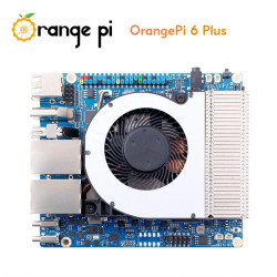 Orange Pi 6 PLUS 16GB RAM 12-Core CPU 45-TOPS AI Computing Power Integrated Cooler Fan  100W Power Supply