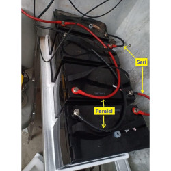 Kabel Jumper Battery PARALEL Size 35 mm2 L  0.75 meter Panel Surya