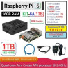 KIT-6A(1TB)  Raspberry Pi 5 (16GB RAM) KIT NVME SSD 1TB - Complete SET SIAP PAKAI