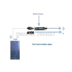 2pcs - MC4 INLINE DIODE DC 1000V 15A Solar Cell Panel Surya