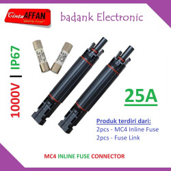 2pcs - MC4 INLINE FUSE DC 1000V 25A Solar Cell Panel Surya