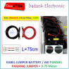 Kabel Jumper Battery PARALEL Size 25 mm2 L  0.75 meter Aki Solar Cell