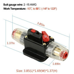 60A DC Car Yacht Solar 12V-48V Overload Short Circuit Protector 60A