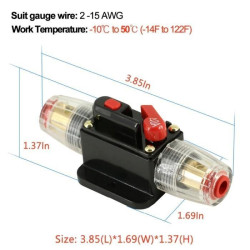50A DC Car Yacht Solar 12V-48V Overload Short Circuit Protector 50A