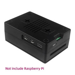 ABS Case with Active Cooler Heatsink Fan for Raspberry Pi 5