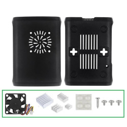 ABS Case with PWM Fan and Heatsinks for Raspberry Pi 5