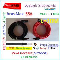 MC4 --- MC4 PV Cable 1500V H1Z2Z2-K 4mm2 Tinned copper L10 Meter