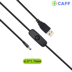 CAFF Power Adaptor 5V/3A 15W - DC Jack 4.0mm  1.7mm with ON/OFF Switch Button