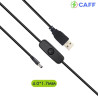 CAFF Power Adaptor 5V/3A 15W - DC Jack 4.0mm  1.7mm with ON/OFF Switch Button