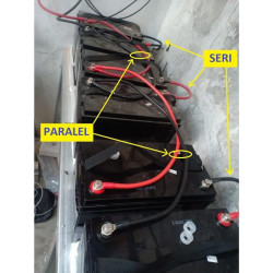 Kabel Jumper PARALEL Battery Size 35 mm2 L  15 cm Solar Panel Aki