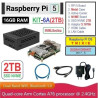 KIT-6A(2TB)  Raspberry Pi 5 (16GB RAM) KIT NVME SSD 2TB - Complete SET SIAP PAKAI