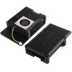 Metal Heatsink CASE - Raspberry Pi 5 (with Cooling Fan)