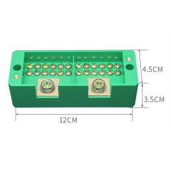 AC/DC Wire Combiner (2-IN to 12-OUT) Junction Box Solar Panel Surya