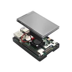 KIT-1E(256)  Raspberry Pi 4 (8GB RAM) KIT LCD 3.5 Inch MicroSD 256GB - Complete SET SIAP PAKAI