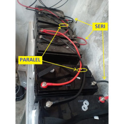 Kabel Jumper PARALEL Battery Size 35 mm2 L  25 cm Solar Panel Aki