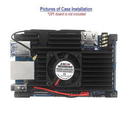 Metal CASE - Orange Pi 4 LTS (with Cooling Fan)