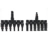 MC4 Cabang 6 (6-IN to 1-OUT) 6T T-Type 1000V Max 50A Solar Panel Surya