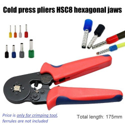 Terminal Crimping Pliers Tang Crimping Terminal - Size 0.25 - 10 mm2