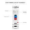 MCCB DC 1P 100A 250V Molded Case Circuit Breaker Panel Surya PLTS