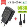 CAFF Power Adaptor 5V/3A 15W (Micro-USB Cable) compatible for Raspberry Pi 3