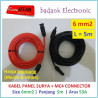 Kabel Solar Panel Surya 6 mm2 L  5 meter dengan Konektor MC4