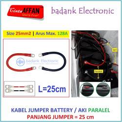 Kabel Jumper Battery PARALEL Size 25 mm2 L  25 cm Panel Surya Aki