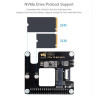 PCIe to M.2 HAT for Raspberry Pi 5 Support for SSD NVME 2230 and 2242 Form Factor