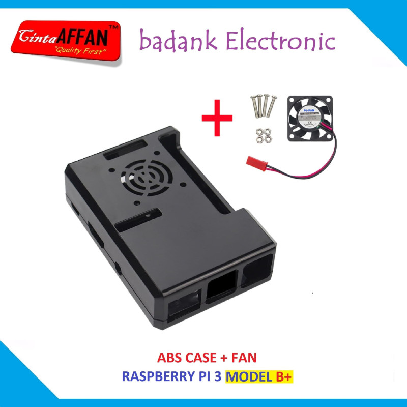 ABS Case  Cooling Fan Pendingin untuk Raspberry Pi 3