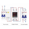 Protection Relay 220V 40A ADJUSTABLE Over Under VOLTAGE Over CURRENT