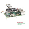Waveshare Raspberry PI 5 PCIe to M.2 HAT Board (E) for SSD NVME 2242 / 2230 Integrated with Active Cooler Fan