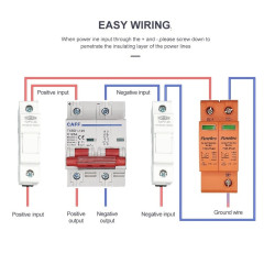 CAFF MCB DC C80 80A 1000V 2P Circuit Breaker Solar PV Panel Surya PLTS