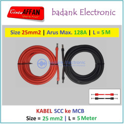 Kabel 25 mm2 Solar Controller SCC ke MCB Solar Panel Surya L  5 meter