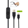 Adaptor Power Supply 5V 3A - Raspberry Pi 4 Kabel USB-C Type-C Tipe C