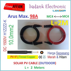 MC4 --- MC4 PV Cable 1500V H1Z2Z2-K 10mm2 Tinned copper L2 Meter