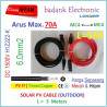 MC4 --- MC4 PV Cable 1500V H1Z2Z2-K 6mm2 Tinned copper L5 Meter