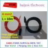Sepasang Kabel 4 mm2 dari MC4 Panel Surya ke MCB / SCC L  10 meter