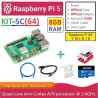 KIT-5C(64)  Raspberry Pi 5 (8GB RAM) - Complete SET (MicroSD 64GB)