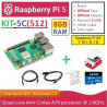 KIT-5C(512)  Raspberry Pi 5 (8GB RAM) - Complete SET (MicroSD 512GB) Network Attached Storage (NAS)