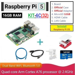 KIT-6C(32)  Raspberry Pi 5 (16GB RAM) - Complete SET